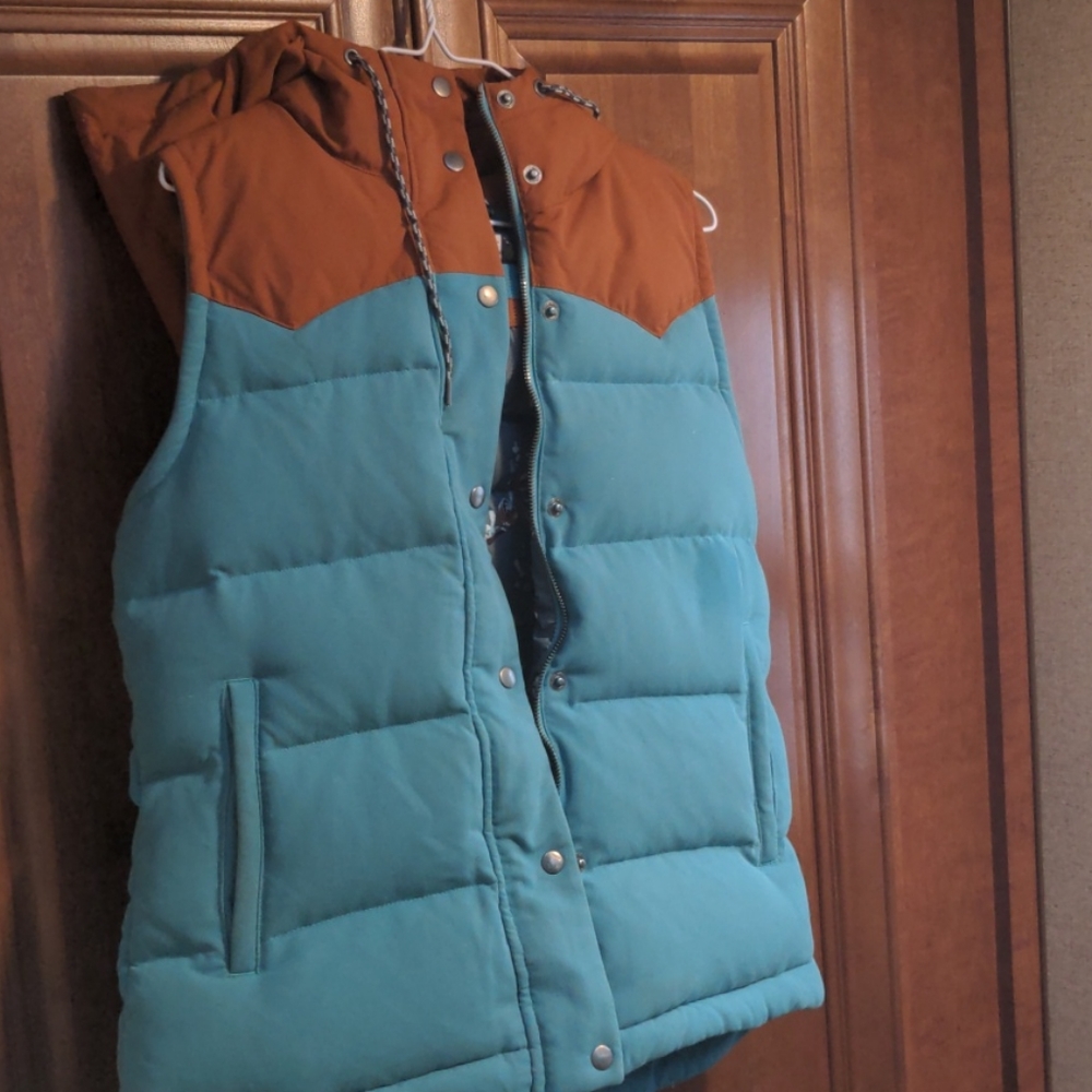 Patagonia Bivy Vest Mushroom Lining Turquoise